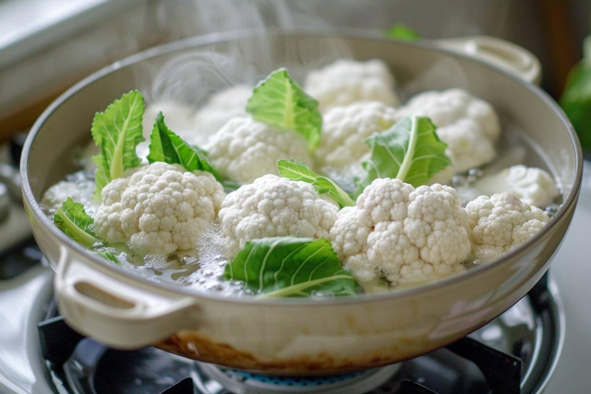 Temps de cuisson parfait pour des choux-fleurs à l’eau